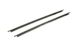 1964 - 1967 Chevelle Upper Top Side Panel Chrome Trim Retainer Moldings, REAR Hardtop Pair, Angle 2