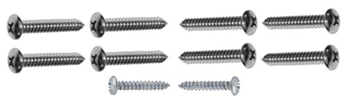 1964 - 1967 Chevelle Front and Rear Door Panel Arm Rest Base Screw Set, 10 Pieces