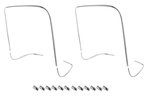 1966 - 1967 MOLDED Chevelle Bucket Seat Chrome Piping Trim Molding with End Caps, Original Factory Style