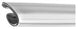1966 - 1967 MOLDED Chevelle Bucket Seat Chrome Piping Trim Molding with End Caps, Original Factory Style, Angle 2