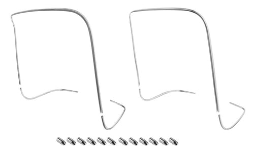1968 - 1972 MOLDED Chevelle Bucket Seat Chrome Piping Trim Molding with End Caps, Original Factory Style