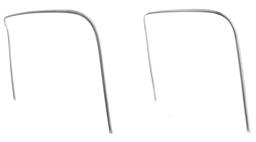 1968 - 1972 Molded Chevelle Bucket Seat Chrome Piping Trim Molding, Original Factory Style