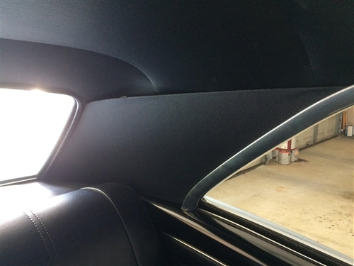 1966 (Later Production) Chevelle Headliner, Basketweave Material with Sail Panel Boards, Angle 3