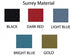 1967 Chevelle Headliner Material with Sail Panels, Basketweave, 1st Design, Choose Your Color, Angle 3