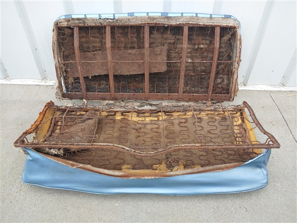 1965 - 1967 Chevelle Convertible Rear Back Seat, Original GM Used, Angle 16