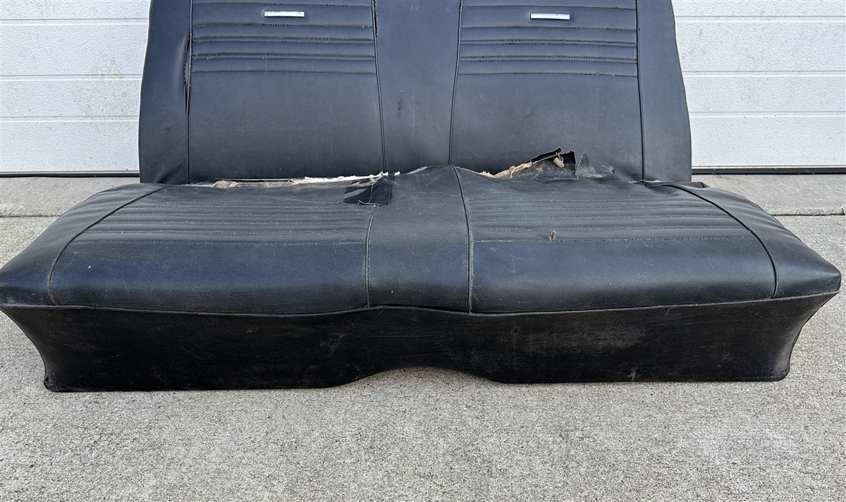 1965 - 1967 Chevelle Convertible Rear Back Seat, Original GM Used, Angle 4