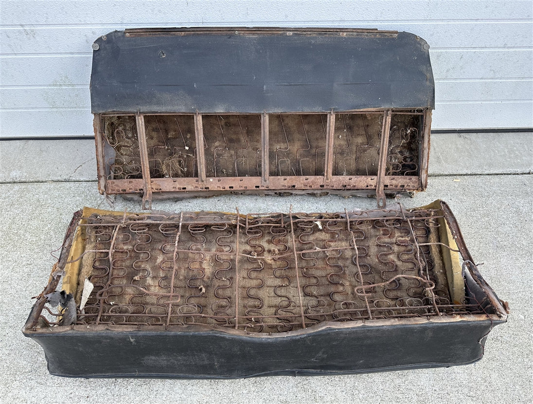 1965 - 1967 Chevelle Convertible Rear Back Seat, Original GM Used, Angle 6