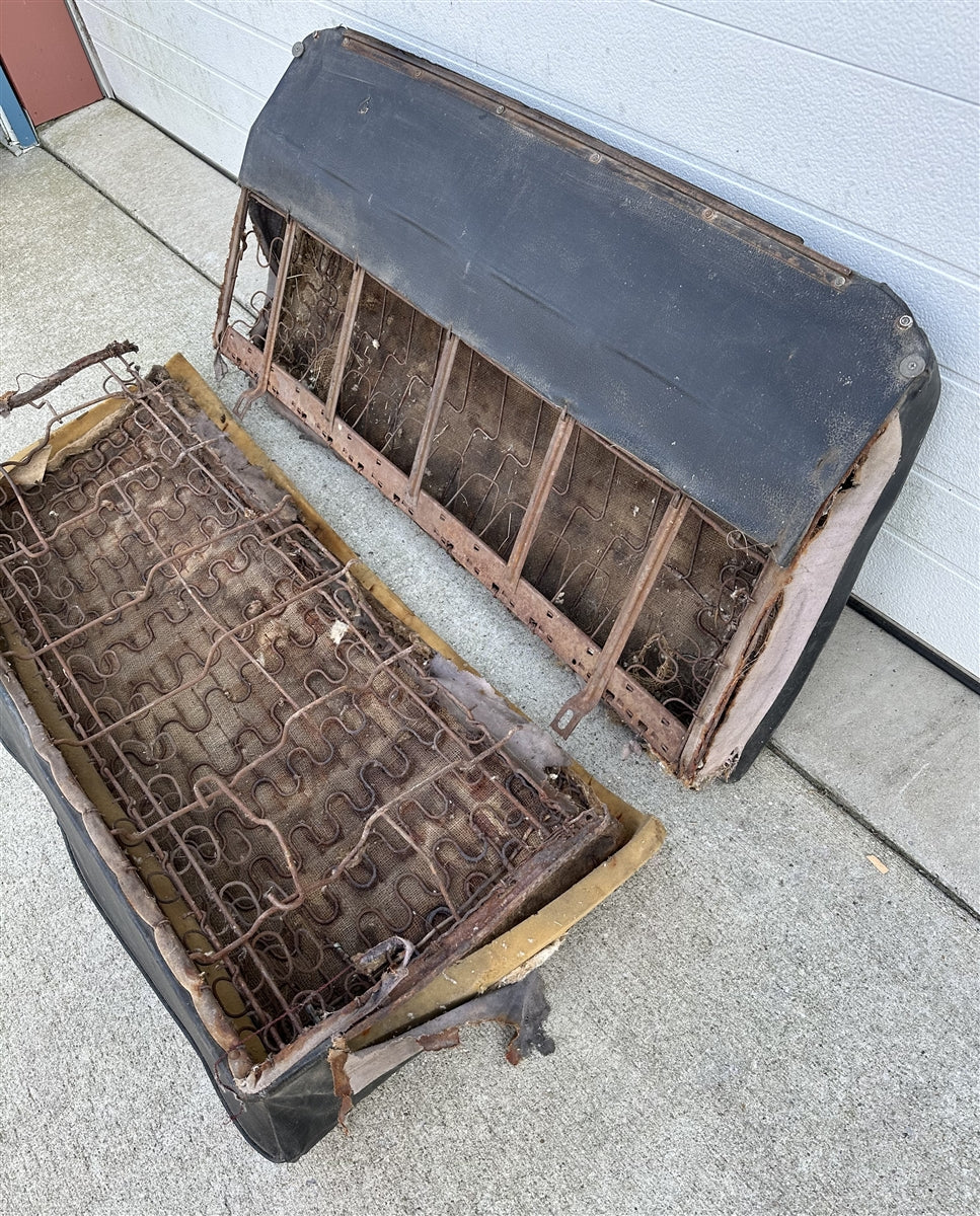 1965 - 1967 Chevelle Convertible Rear Back Seat, Original GM Used, Angle 7