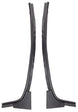 1970 - 1972 Chevelle Door Jamb Windlace Trims, OE Style, Pair