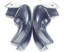 1966 - 1967 Chevelle Door Jamb Upper Windlace Trim End Caps, Black, Pair