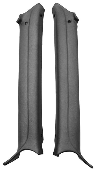1968 - 1969 Chevelle Interior Pillar Post Moldings, Black Coupe, Pair