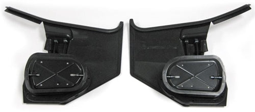 1968 - 1972 Chevelle Kick Panel Set without Air Conditioning, Black, Pair, Angle 2