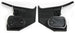 1968 - 1972 Chevelle Kick Panel Set without Air Conditioning, Black, Pair, Angle 2