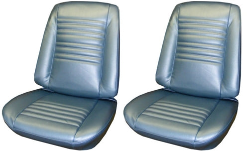 1967 Chevelle Front Bucket Seat Covers Set, Angle 3