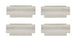 1968 - 1972 Nova Headliner Rod Bow Clip Set, 4 Piece Kit