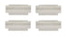 1968 - 1972 Nova Headliner Rod Bow Clip Set, 4 Piece Kit