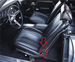 1966 - 1972 Chevelle and 1968 - 1972 Bucket Seat Chrome Trim End Caps, Angle 2