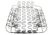 1966 - 1967 Chevelle Bucket Seat Springs Bottom, One Seat, Angle 3