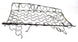1966 - 1967 Chevelle Bucket Seat Springs Back Section, One Seat, Angle 4