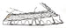 1966 - 1967 Chevelle Bucket Seat Springs Back Section, One Seat, Angle 5