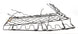 1966 - 1967 Chevelle Bucket Seat Springs Back Section, One Seat, Angle 5