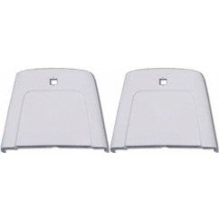 1969 - 1972 Chevelle Bucket Seat Back Trim Panels, Pair Bright White