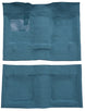 1968 - 1974 Nova Correct Original Style Floor Carpet for Front Bucket Seat Models, OE Style 80/20 Loop Material, Angle 2