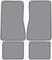 the 1968 - 1974 Chevy Nova Front and Rear 80/20 Loop Carpeted with Grippers Floor Mats Set, Angle 3