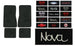 a 1968 - 1972 Chevy Nova Custom Embroidered Carpeted Floor Mats Set with Choice of Logos and Colors, 4 Piece
