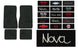a 1968 - 1972 Chevy Nova Custom Embroidered Carpeted Floor Mats Set with Choice of Logos and Colors, 4 Piece