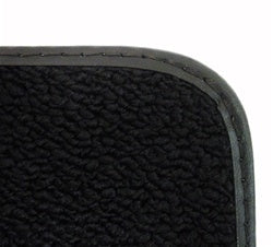 a 1968 - 1972 Chevy Nova Custom Embroidered Carpeted Floor Mats Set with Choice of Logos and Colors, 4 Piece, Angle 2