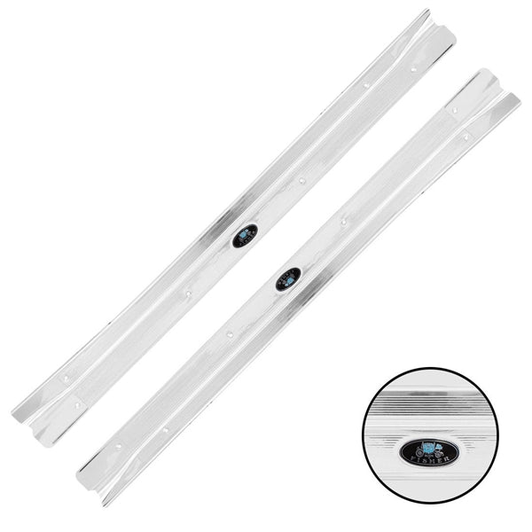 1968 - 1979 Nova Door Jamb Step Sill Plates, Body by Fisher, Pair