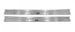 1968 - 1979 Nova Door Jamb Step Sill Plates, Body by Fisher, Pair, Angle 2