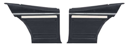 1969 Nova Rear Side Panels Set with the Deluxe or Factory Custom Interior Option, Pre-Assembled Pair