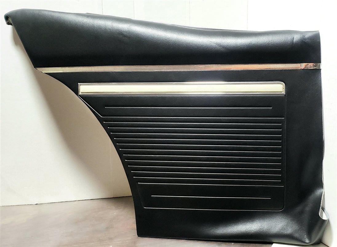 1969 Nova Rear Side Panels Set with the Deluxe or Factory Custom Interior Option, Pre-Assembled Pair, Angle 2