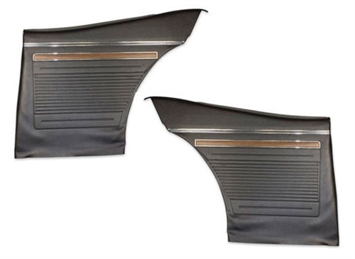 1970 - 1972 Nova Rear Side Panels Set with the Deluxe or Factory Custom Interior Option, Pre-Assembled Pair