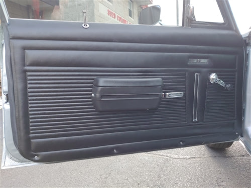 1971 - 1972 Nova Door Panels Set, Standard Interior, Front, Pre-Assembled, Pair, Angle 2