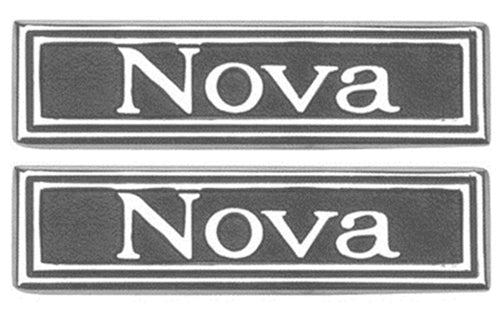 1969 - 1972 Nova Door Panel Emblems "Nova", Pair
