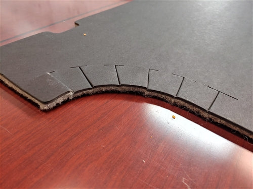 1968 - 1972 Nova Rear Seat To Trunk Divider Board with Pre-Installed Insulation, Angle 3