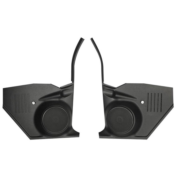 1968 - 1972 Nova Kick Panels with 80 watt 6-1/2" Coaxial Speakers and Fresh Air Vents for Non-Air Models, Pair