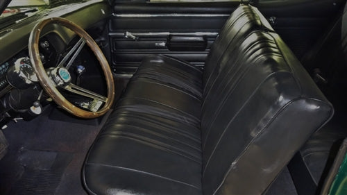 1968 Nova Front Bench Seat Covers with the Deluxe or Factory Custom Interior Option