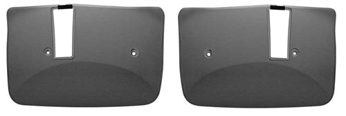 1975 - 1979 Nova Shoulder Seat Belt Retractor Covers, Black Plastic, Pair