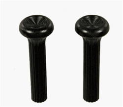1968 - 1972 Chevelle and Nova Door Lock Knobs, Black, Pair