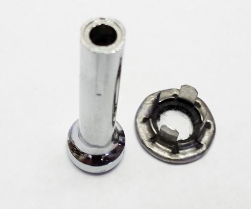 1968 - 1972 Chevelle and Nova Chrome Door Lock Knob and Ferrule Set, Each, Angle 3