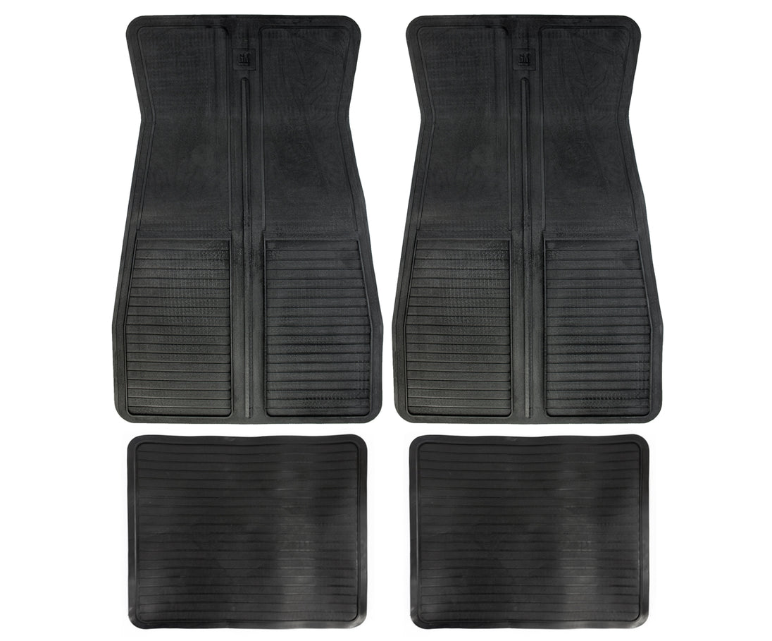 1973 - 1981 Chevelle, Malibu, or Nova Floor Mats Set, Original GM Style, Black