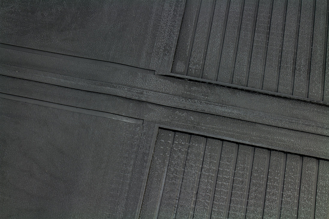 1973 - 1981 Chevelle, Malibu, or Nova Floor Mats Set, Original GM Style, Black, Angle 3