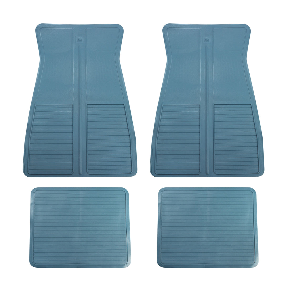 1973 - 1981 Chevelle, Malibu, or Nova Floor Mats Set, Original GM Style, Light Medium Blue