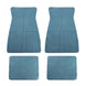 1973 - 1981 Chevelle, Malibu, or Nova Floor Mats Set, Original GM Style, Light Medium Blue
