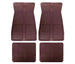 1973 - 1981 Chevelle, Malibu, or Nova Floor Mats Set, Original GM Style, Dark Red