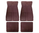 1973 - 1981 Chevelle, Malibu, or Nova Floor Mats Set, Original GM Style, Dark Red
